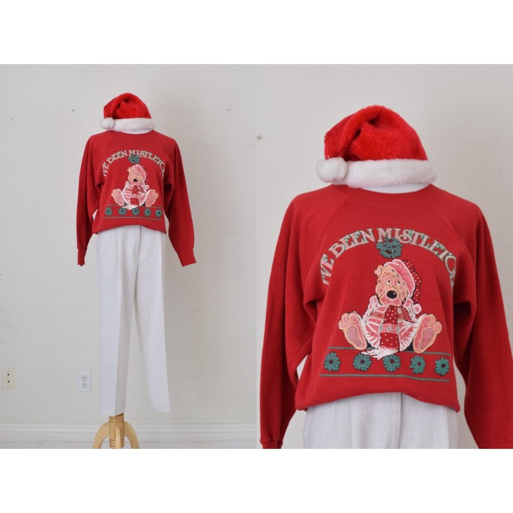 Vintage 90s Cotton/Poly Christmas Ugly‎ Sweater size S